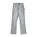 Slim Fit Denim Flared Pants