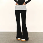 Slim Fit Flared Trousers