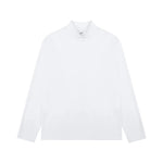 Slim Fit Half Turtleneck Stand Collar Shirt