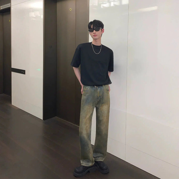 Slim Fit Straight Leg Jeans