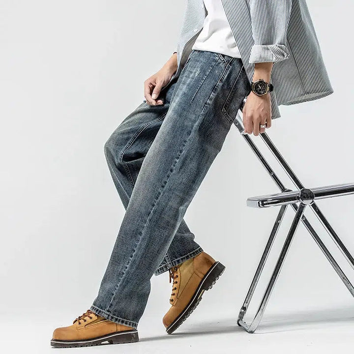 Slim Fit Straight Leg Jeans