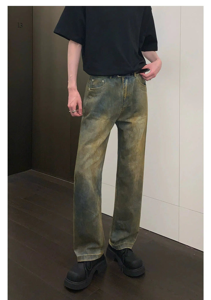 Slim Fit Straight Leg Jeans