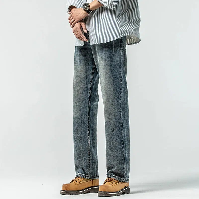 Slim Fit Straight Leg Jeans