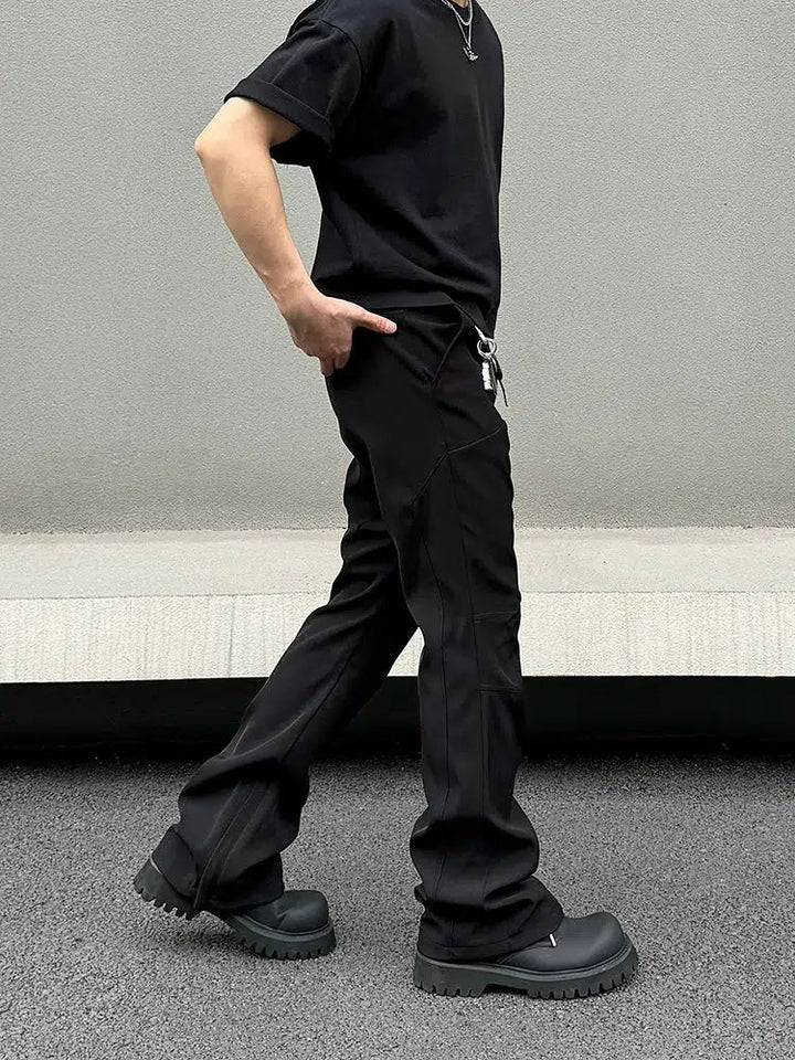 Slim Fit Straight Leg Trousers