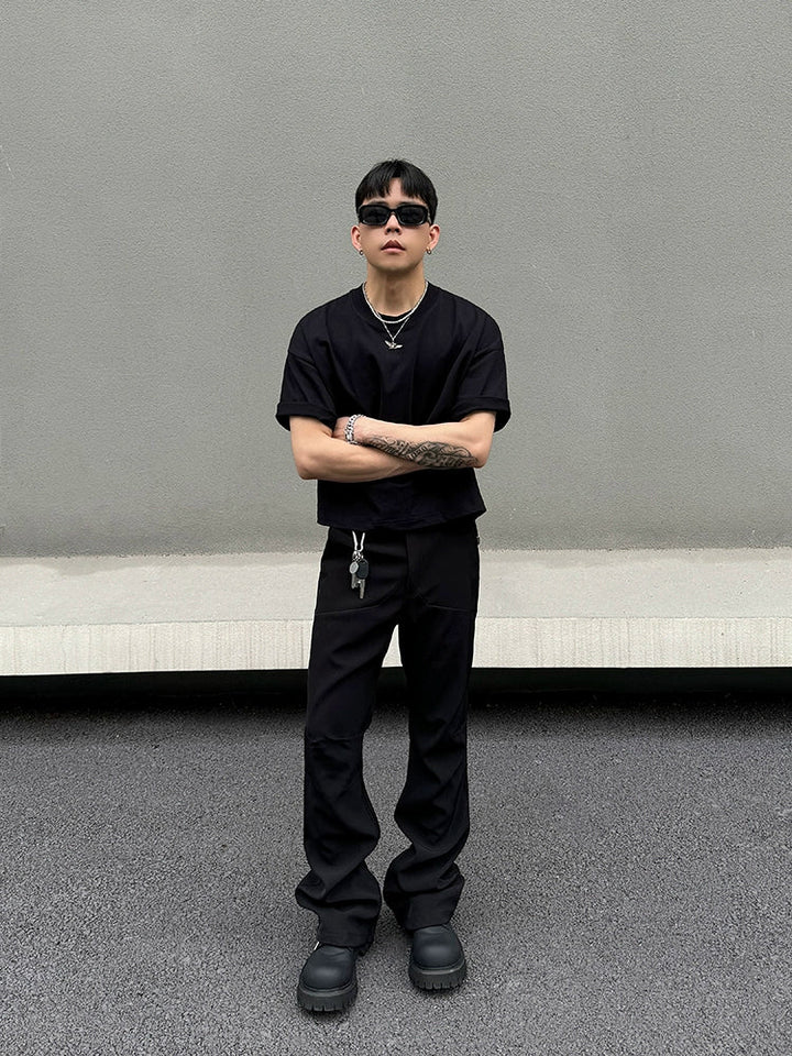 Slim Fit Straight Leg Trousers
