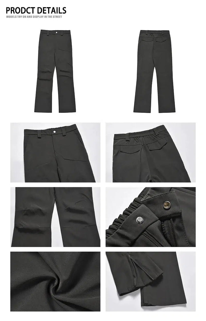 Slim Fit Straight Leg Trousers