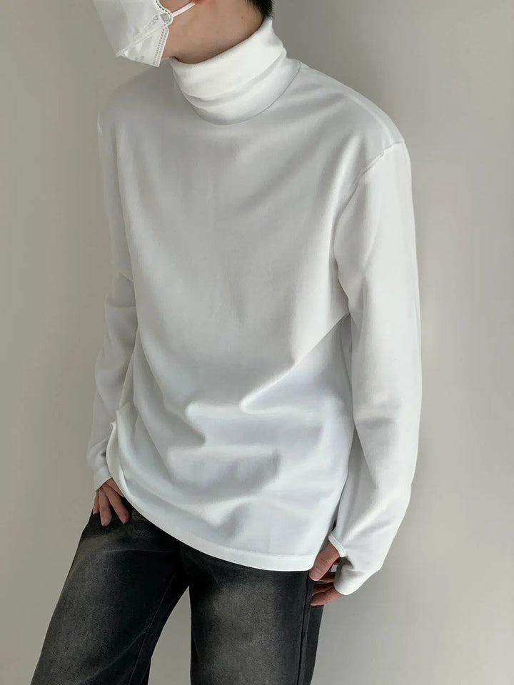Slim Fit Turtleneck Bottoming Shirt