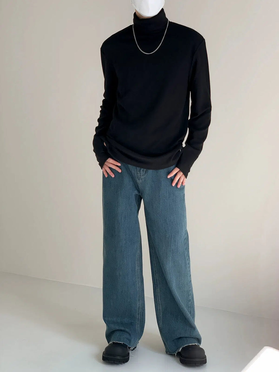 Slim Fit Turtleneck Bottoming Shirt