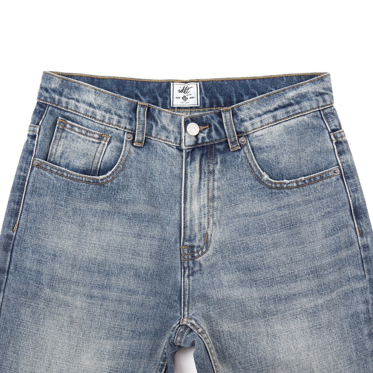 Slim Fit Washed Denim Jeans