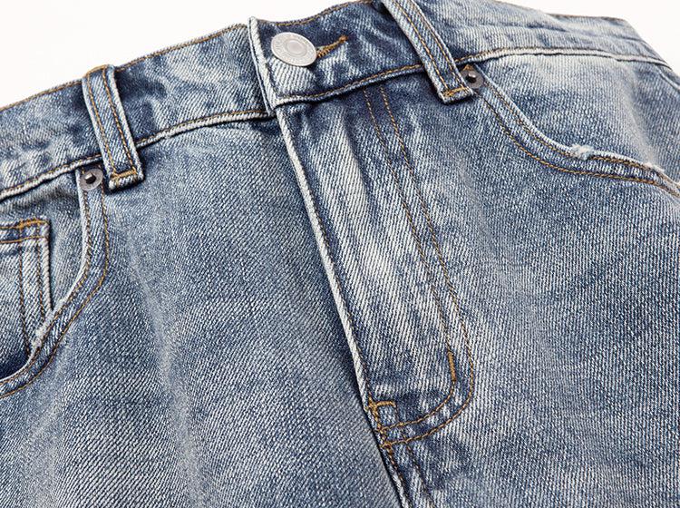 Slim Fit Washed Denim Jeans