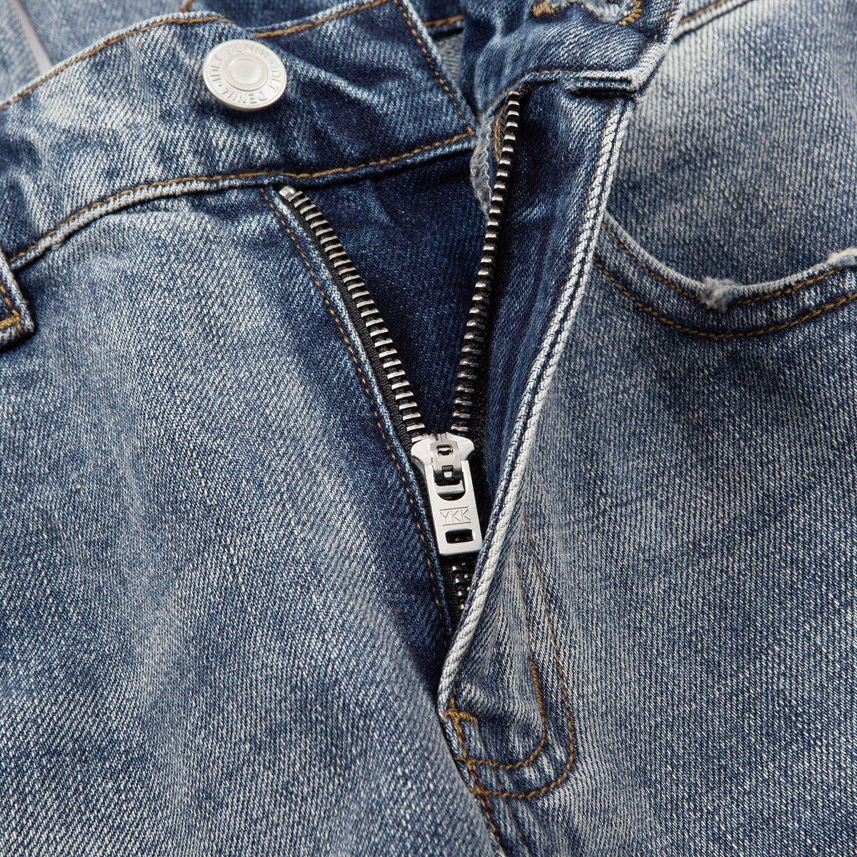 Slim Fit Washed Denim Jeans