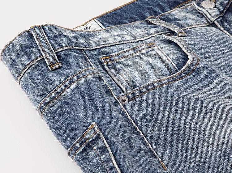 Slim Fit Washed Denim Jeans