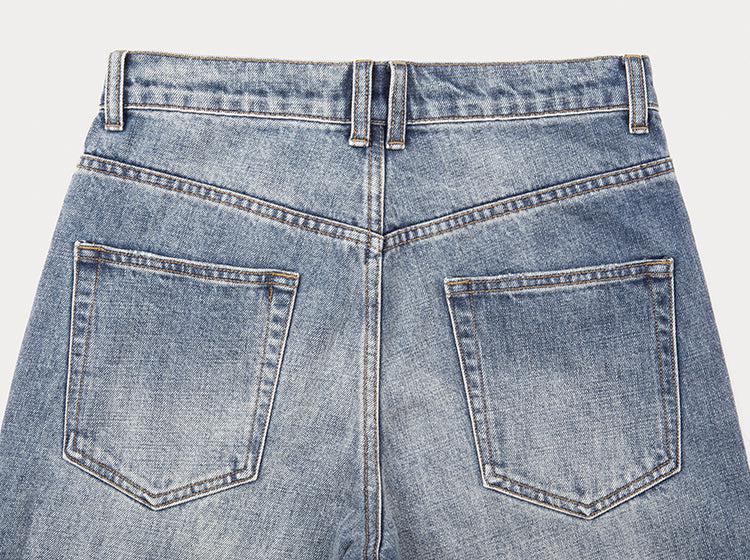 Slim Fit Washed Denim Jeans