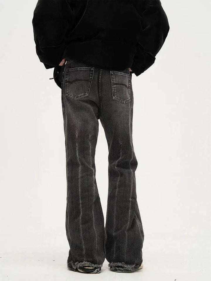 Slim Fit Washed Straight Leg Jeans