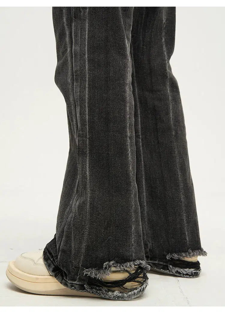 Slim Fit Washed Straight Leg Jeans