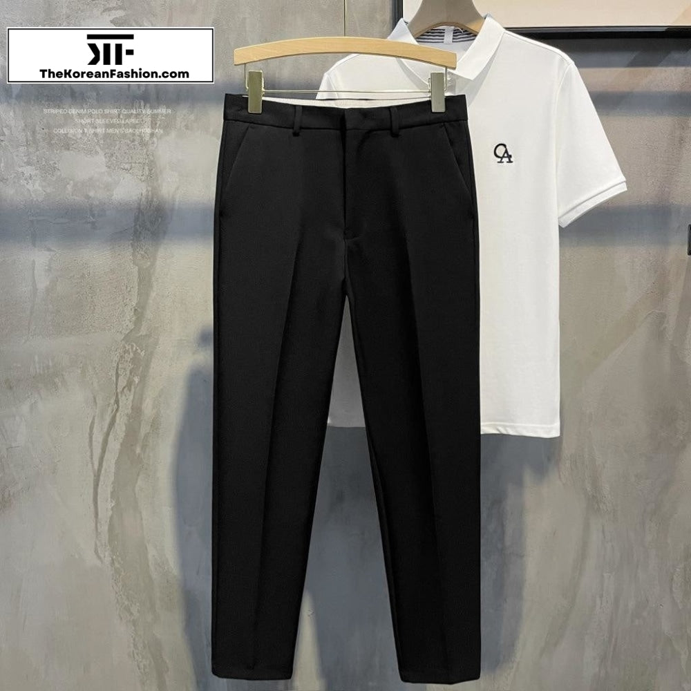 Slim feet Casual Suit Pants The Korean Fashion