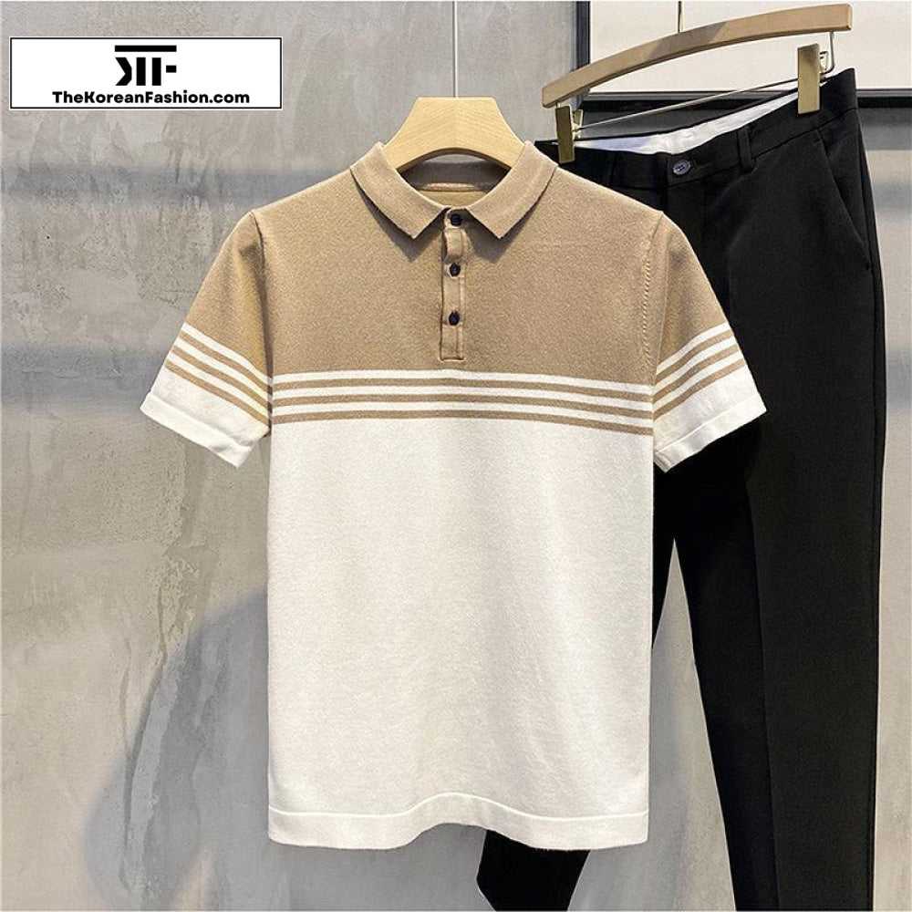 Slim-fit Knitted Polo Shirt