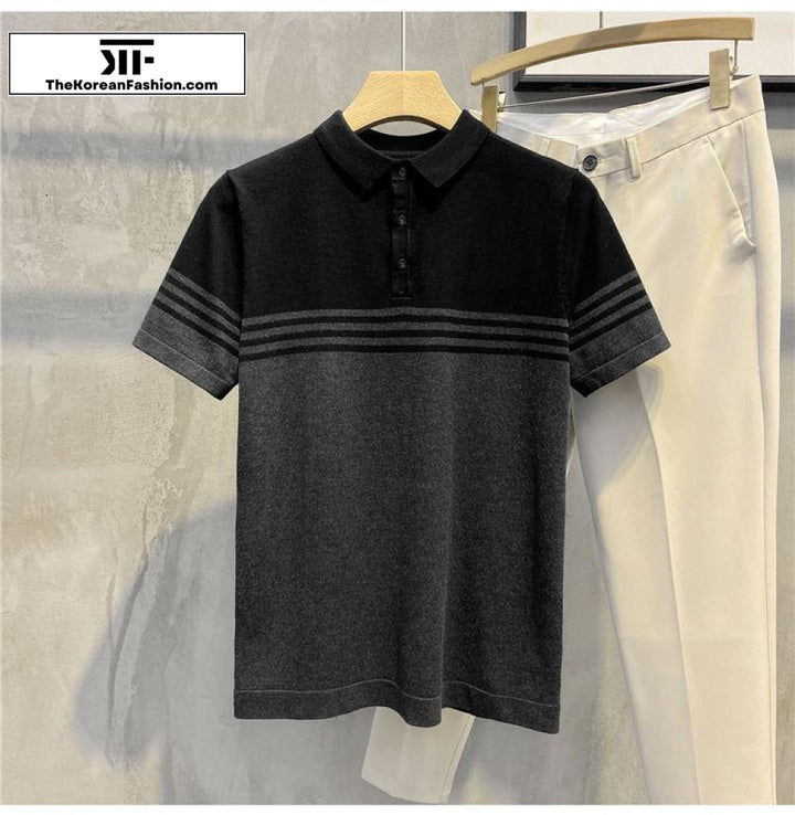 Slim-fit Knitted Polo Shirt