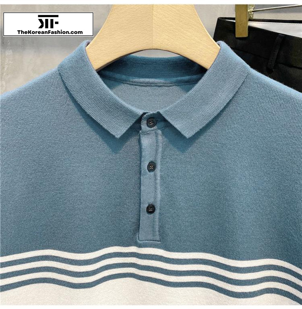 Slim-fit Knitted Polo Shirt