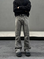 Slim-fit Smoky Gray Straight-leg Jeans