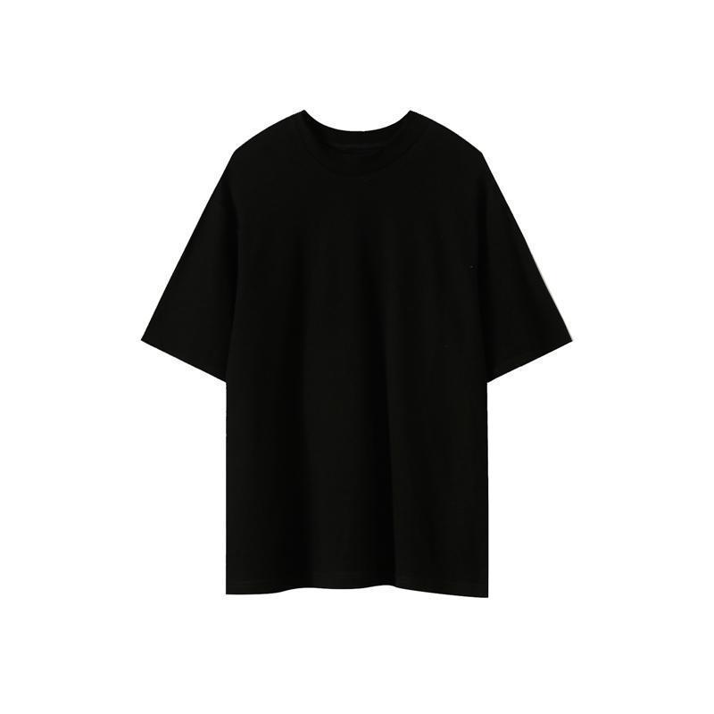 Small Collar Cotton Basic T-Shirt