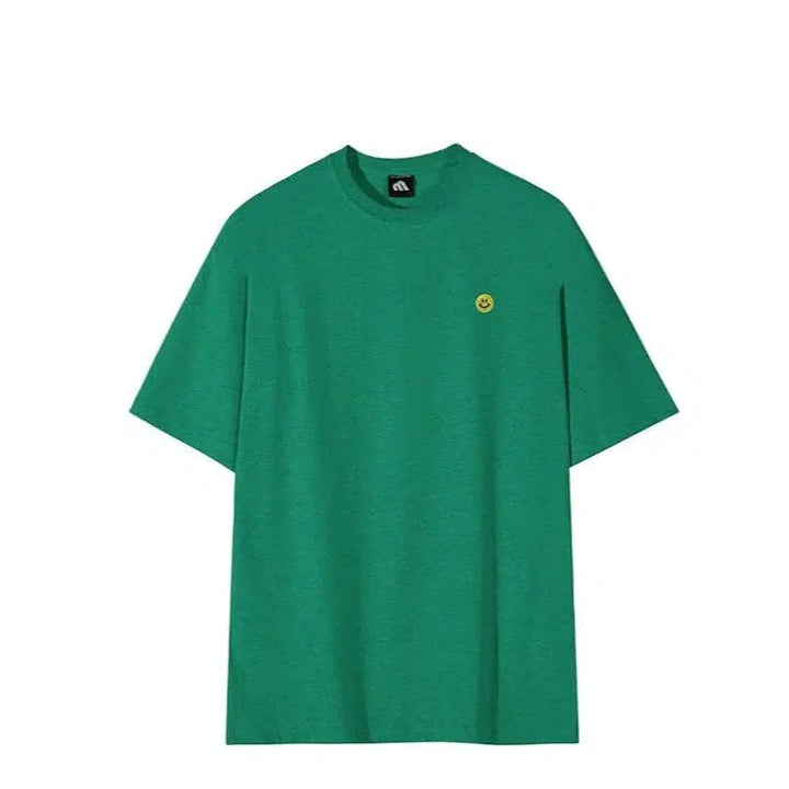 Smiley Face Embroidery T-shirt