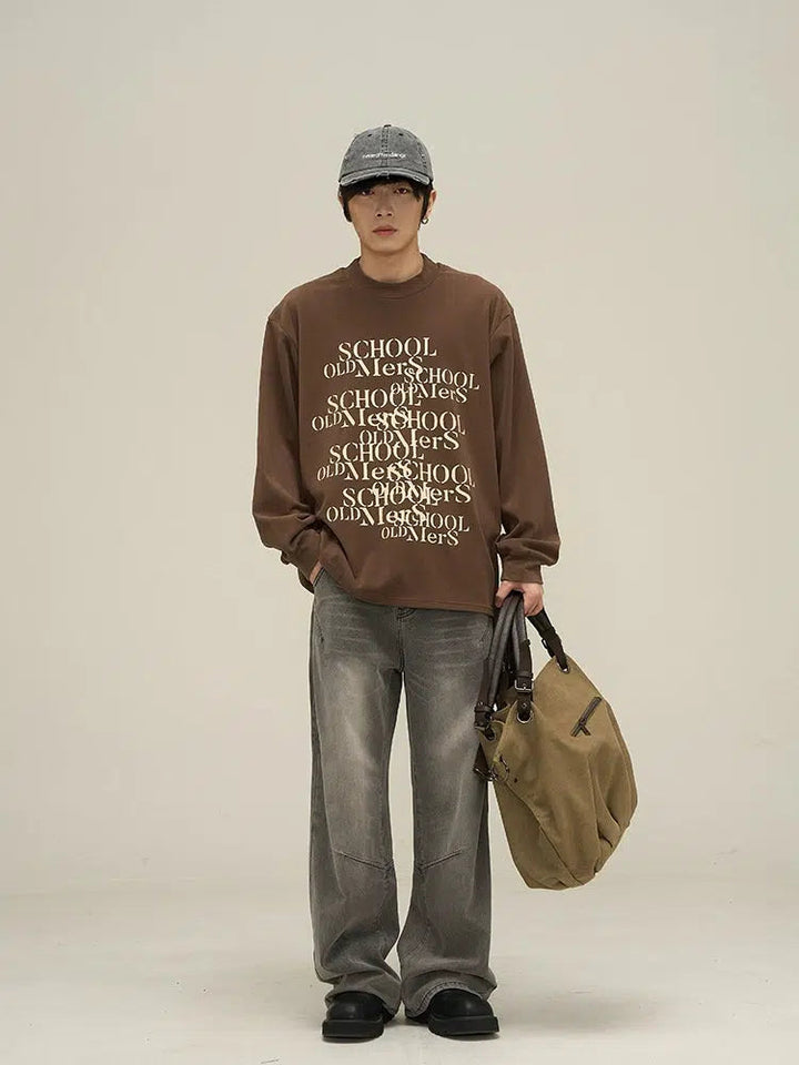 Smoky Gray Straight-leg Jeans