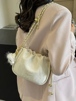 Soft Finish Drawstring Chain Bag