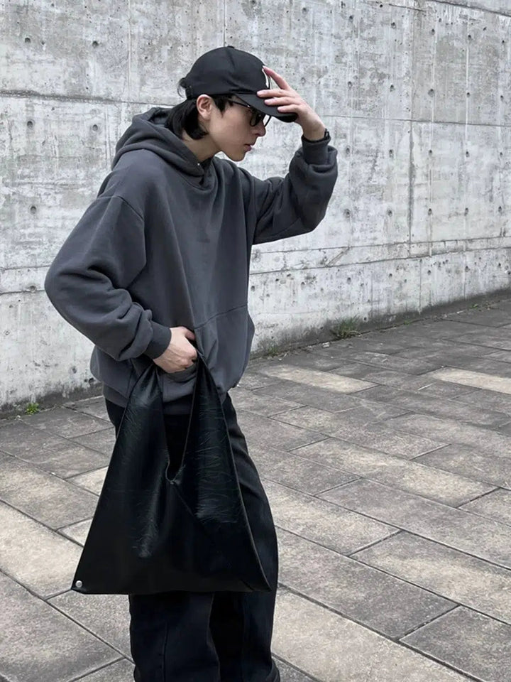 Soft Leather Shopping Bag