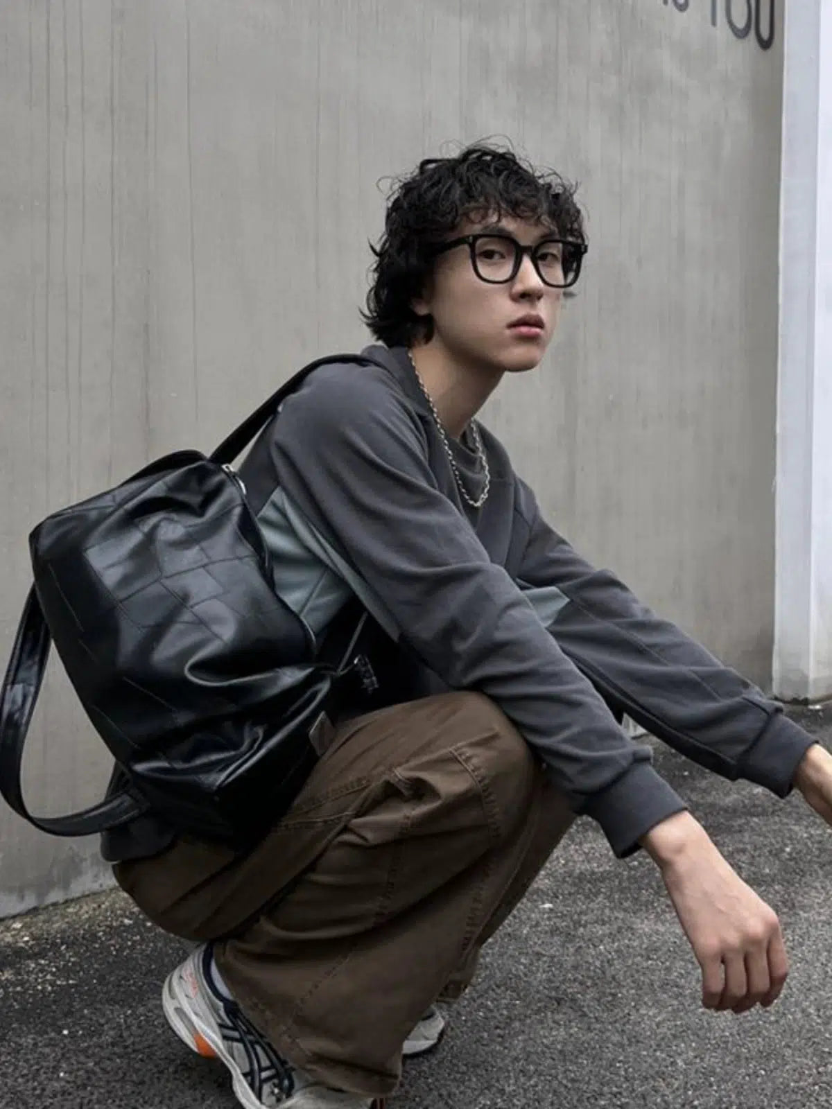 Soft Leather Tote Crossbody Bag