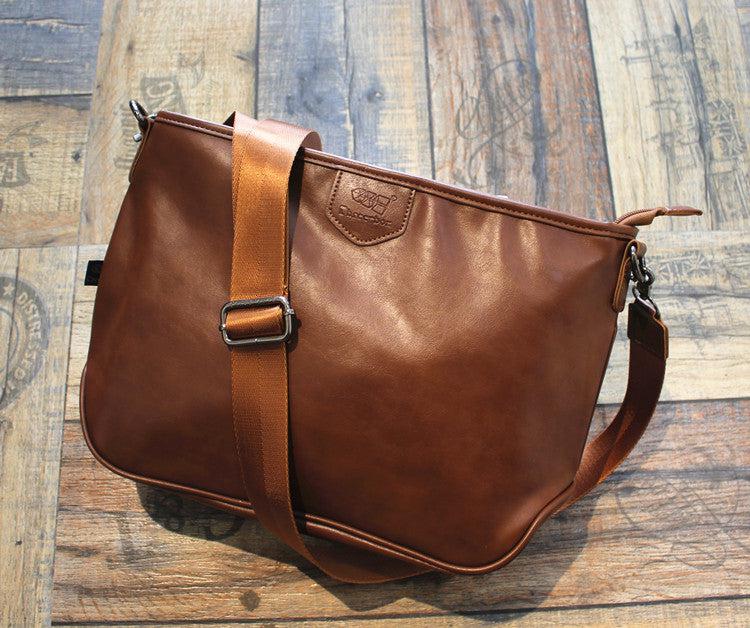 Soft Leather Zipper Shoulder Bag Info