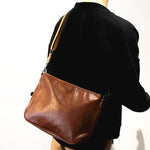 Soft Leather Zipper Shoulder Bag Info
