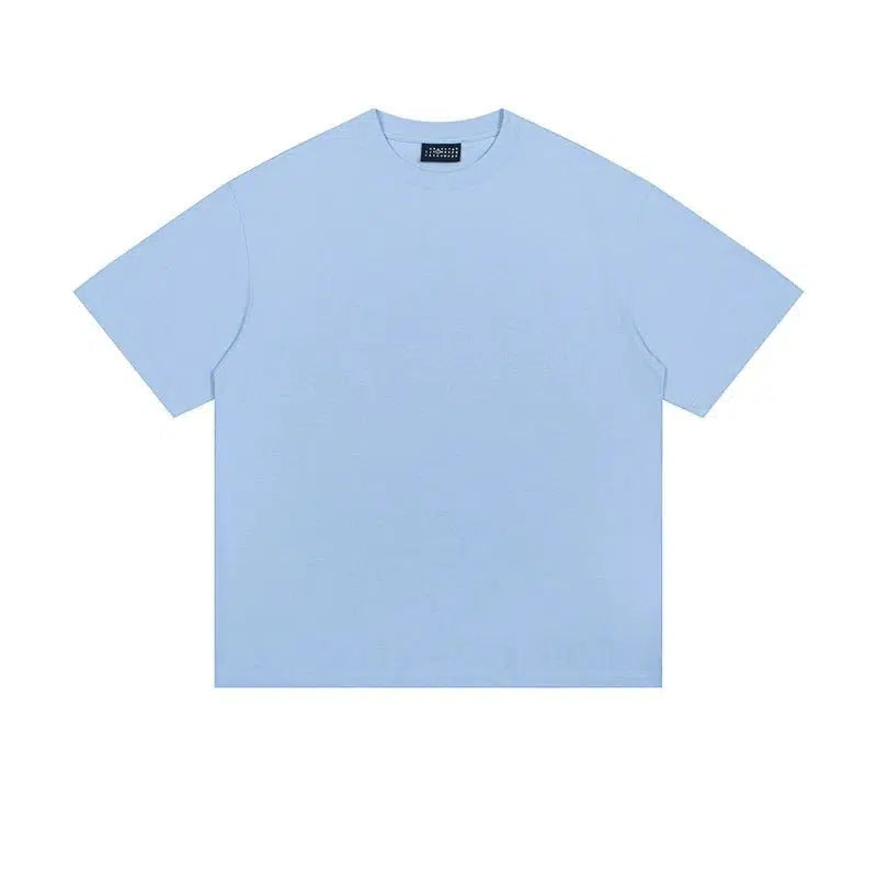 Solid Color Basic Short Sleeve T-shirt