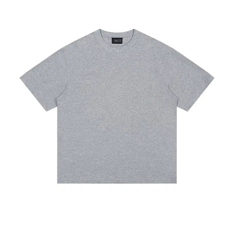 Solid Color Basic Short Sleeve T-shirt