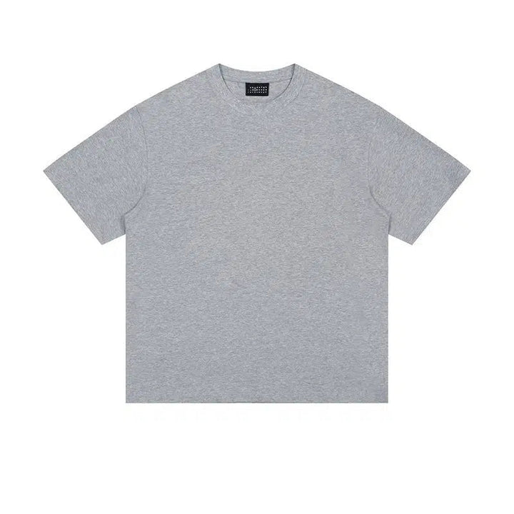 Solid Color Basic Short Sleeve T-shirt