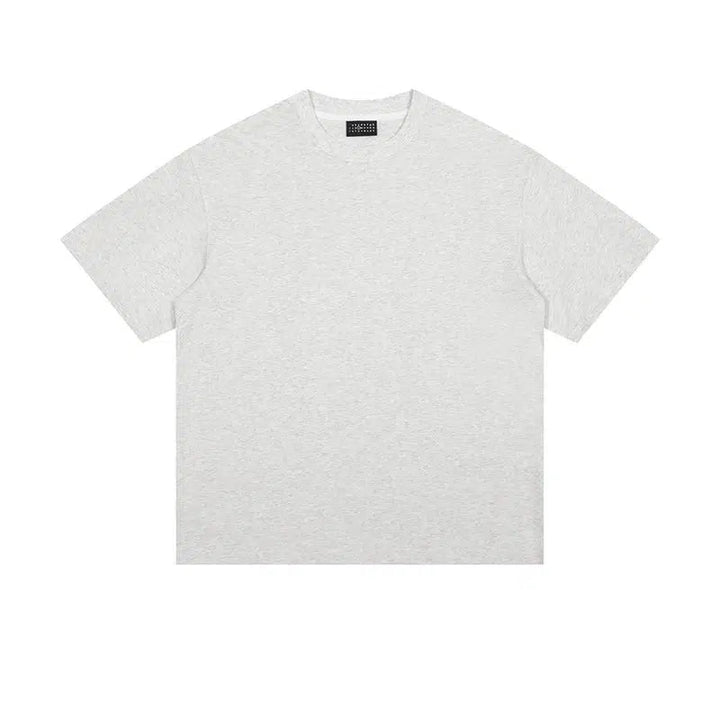 Solid Color Basic Short Sleeve T-shirt