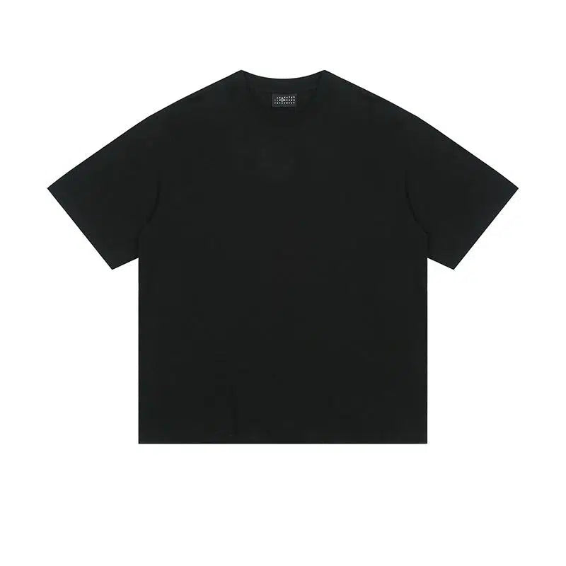 Solid Color Basic Short Sleeve T-shirt
