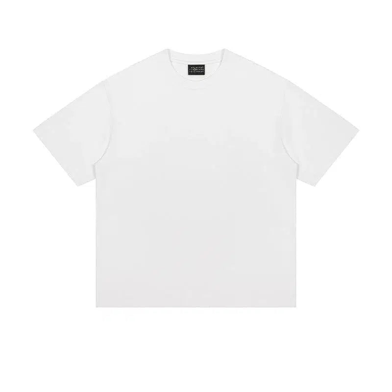 Solid Color Basic Short Sleeve T-shirt