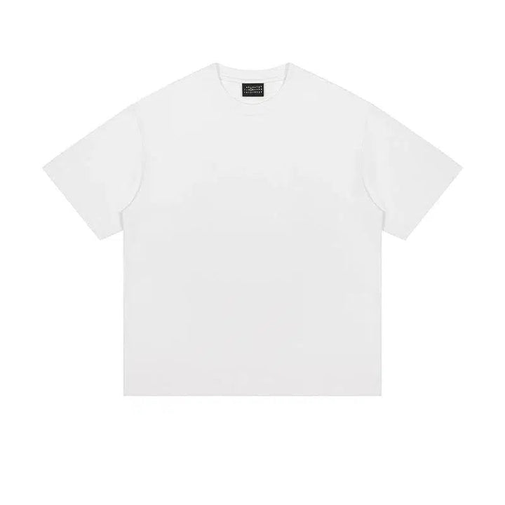 Solid Color Basic Short Sleeve T-shirt