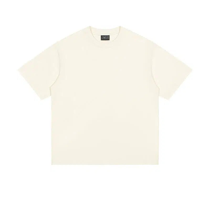Solid Color Basic Short Sleeve T-shirt