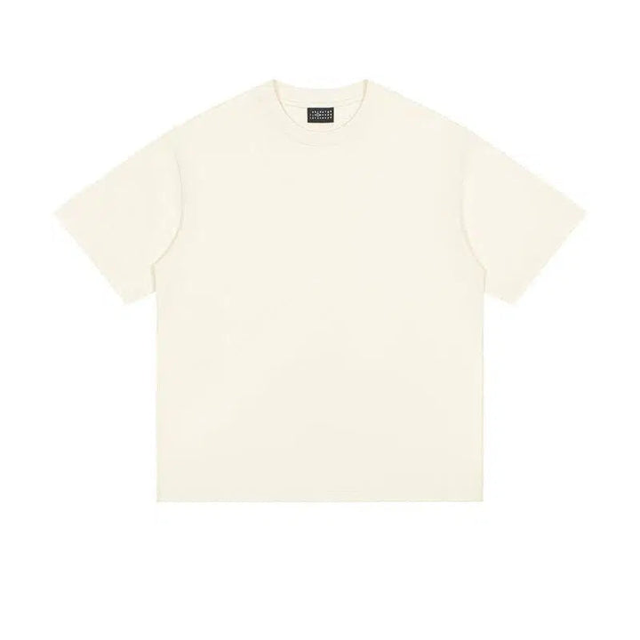 Solid Color Basic Short Sleeve T-shirt