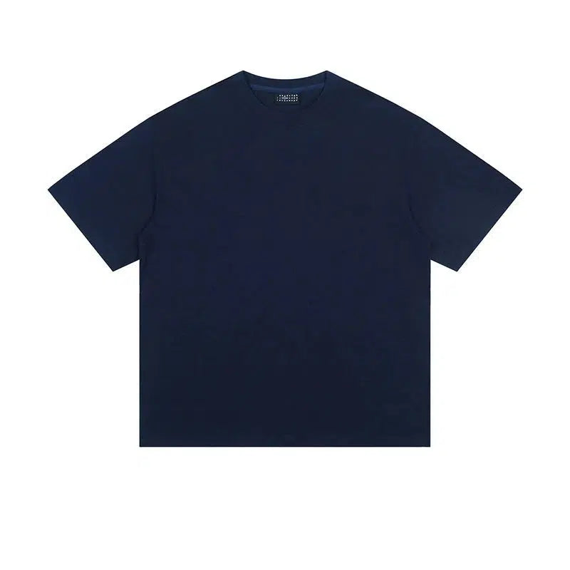 Solid Color Basic Short Sleeve T-shirt