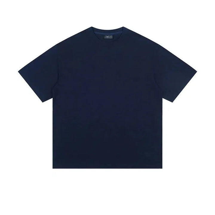 Solid Color Basic Short Sleeve T-shirt