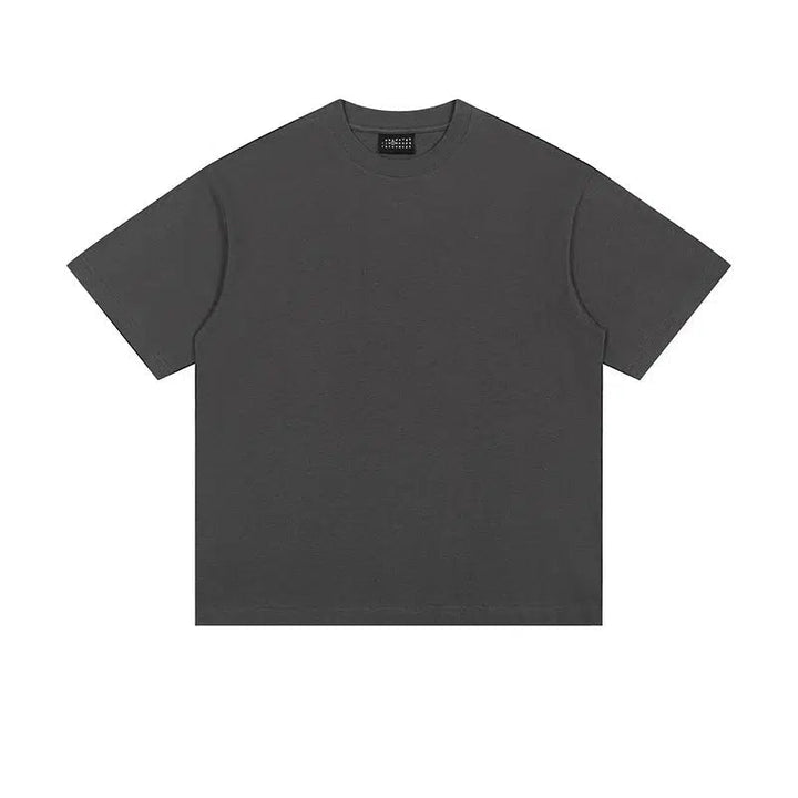 Solid Color Basic Short Sleeve T-shirt