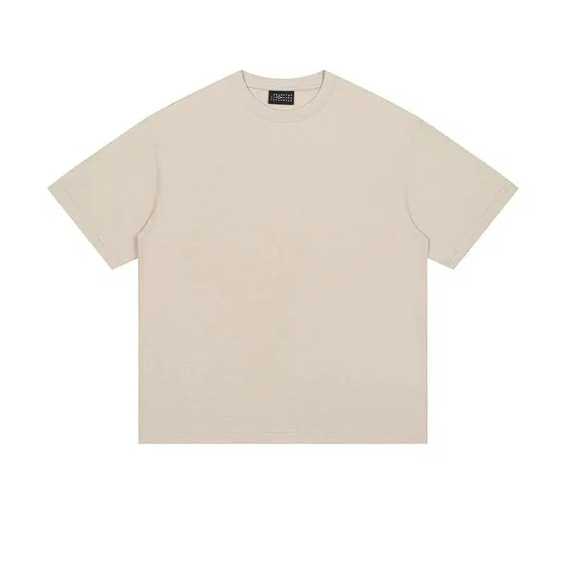 Solid Color Basic Short Sleeve T-shirt