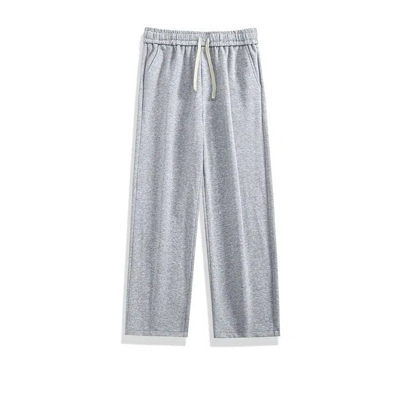 Solid Color Basic Straight Pants