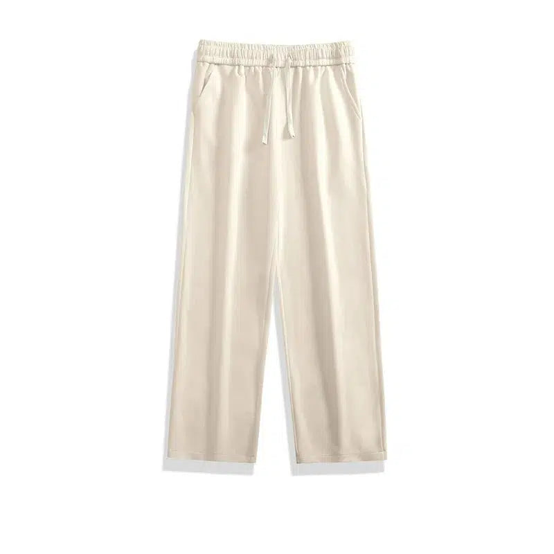 Solid Color Basic Straight Pants