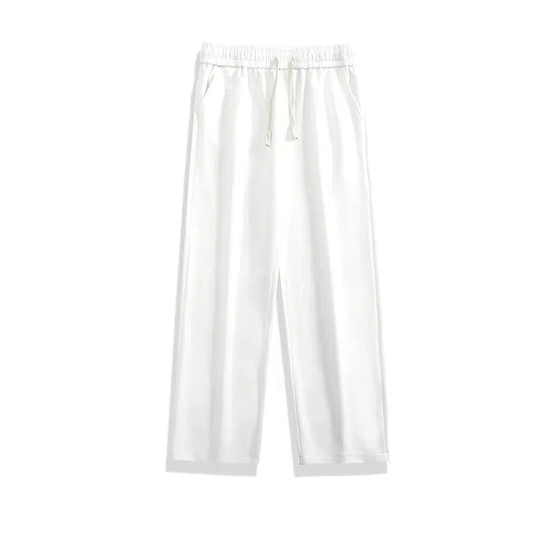 Solid Color Basic Straight Pants