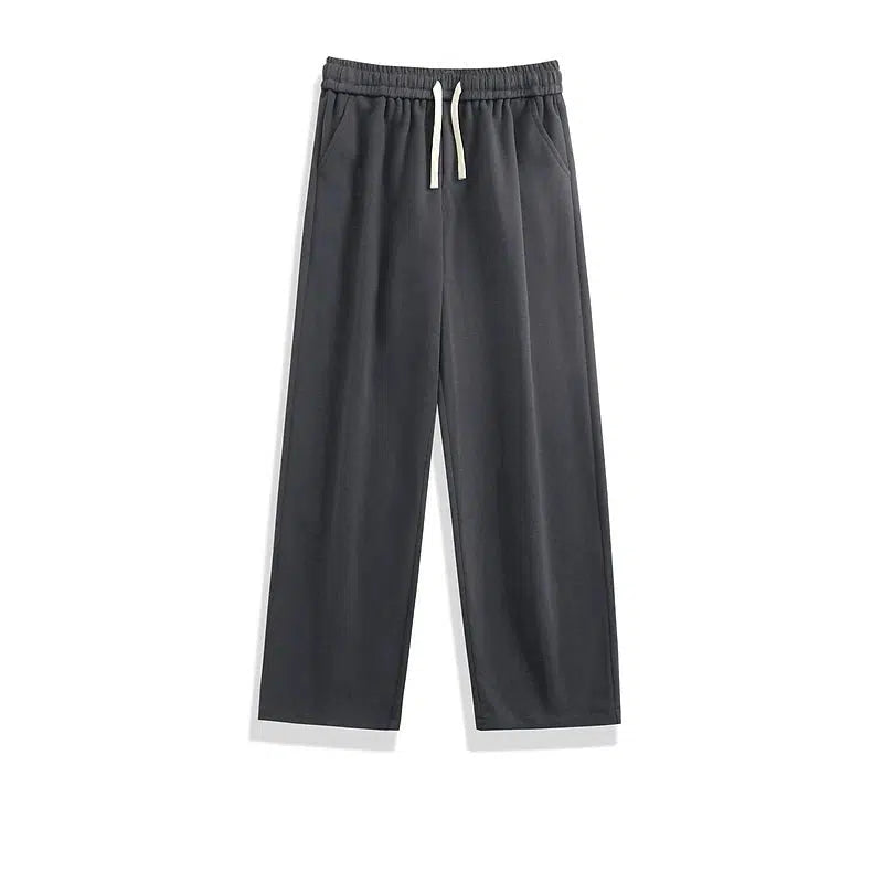 Solid Color Basic Straight Pants