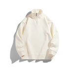 Solid Color Half-zip Pullover